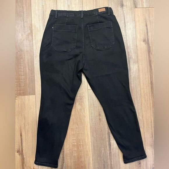 Judy Blue Jeans Womens 14W Black High Rise Denim Jogger *Missing Drawstring - Picture 9 of 11